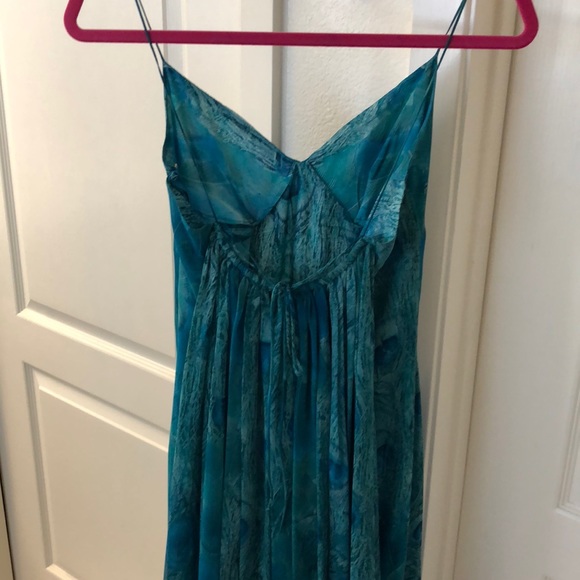 Tracy Reese silk peacock cocktail dress - Picture 2 of 5